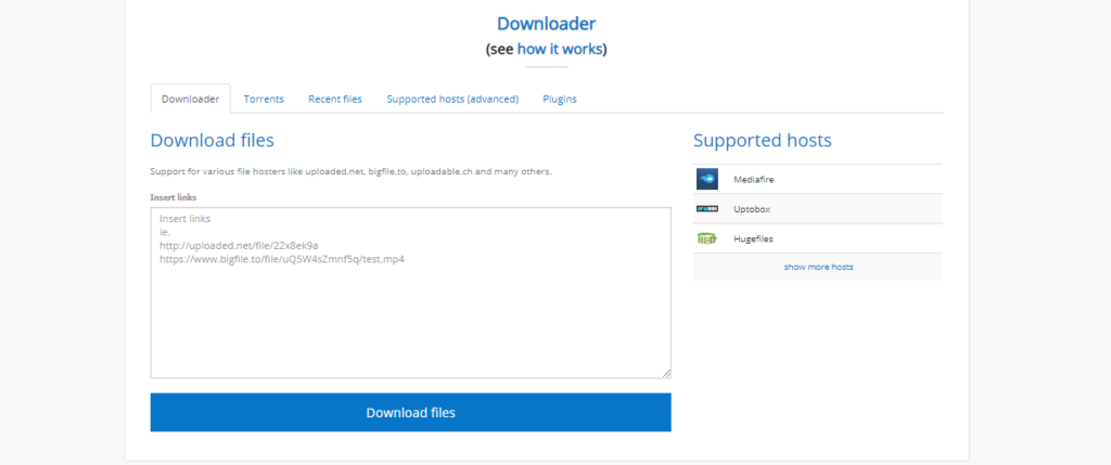 Torrent downloader