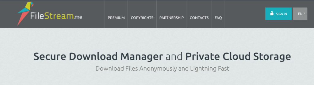 Filestream, another nice Zbigz Alternative
